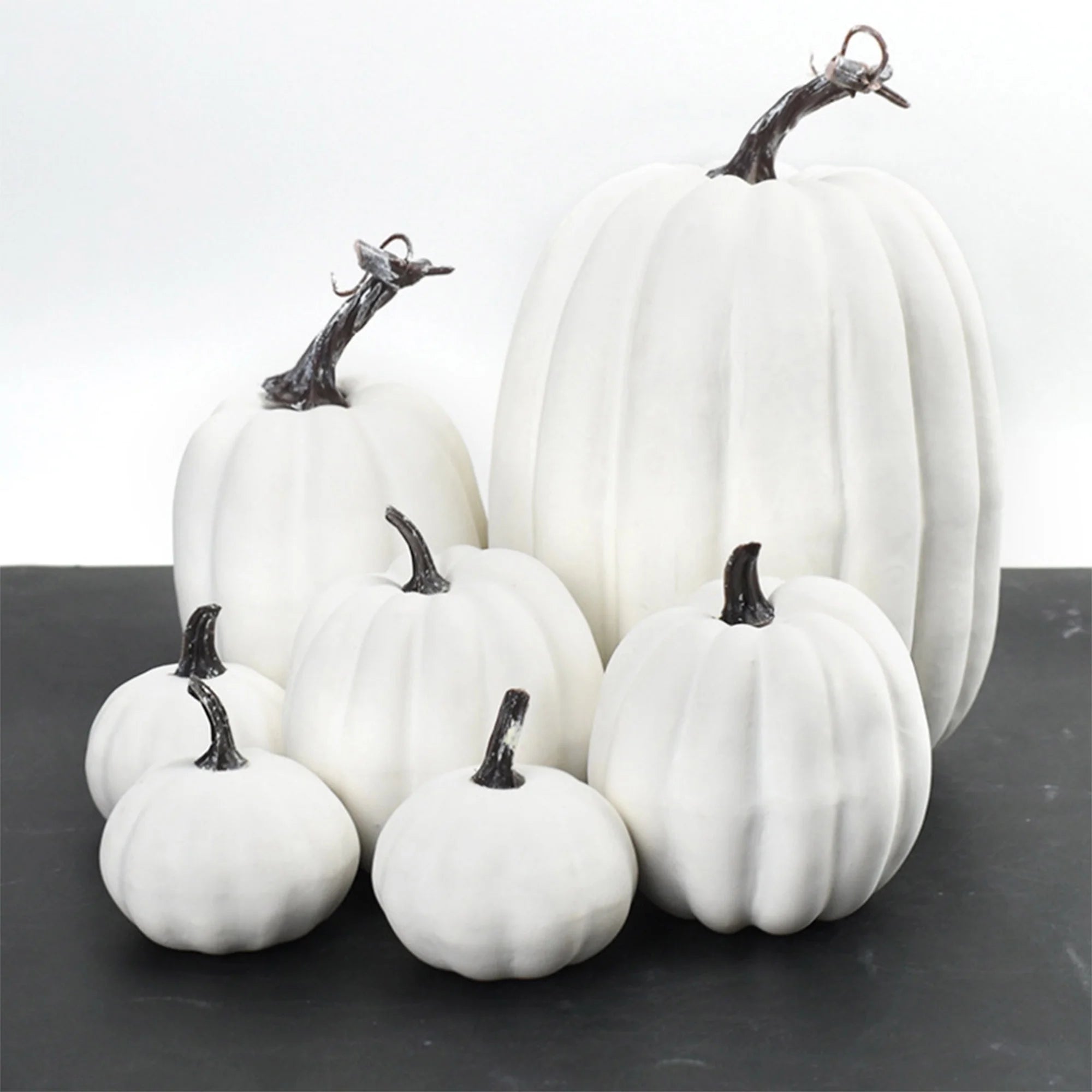 7Pcs Thanksgiving Artificial Pumpkin Home Decoration Sets, Artificial Vegetables Pumpkin for Fall Halloween Home Decor