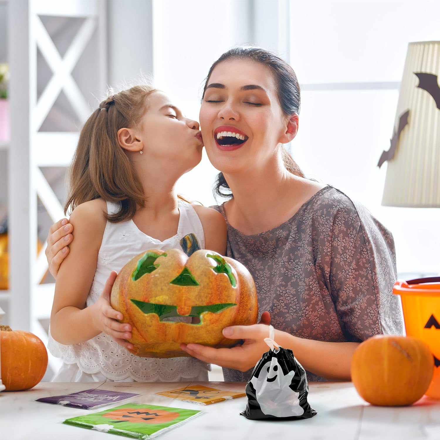 72 Pack Halloween Bags - Goodie, Candy, Treat, Goody, Party Favors & Trick or Treat Bags for Parties