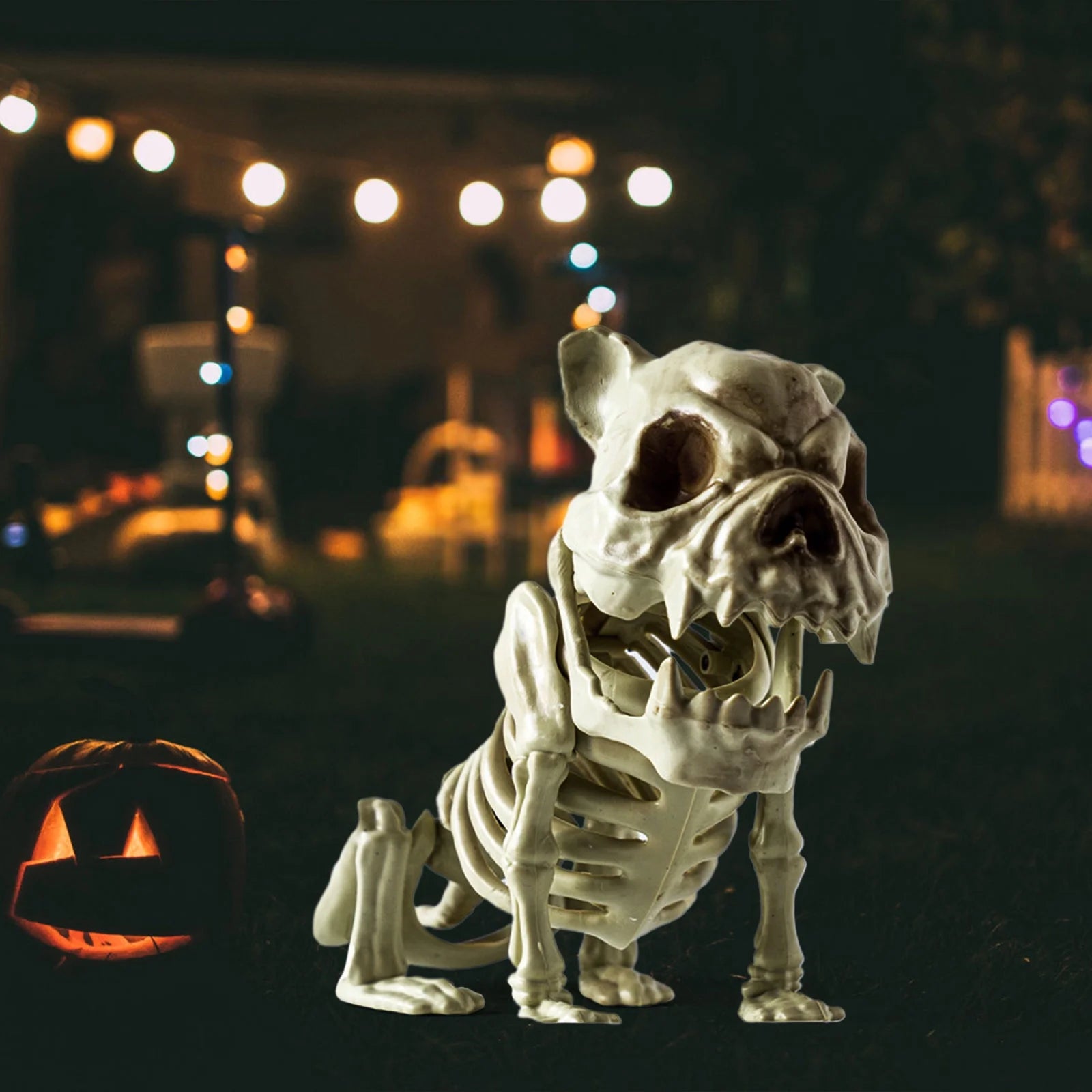 Halloween Clearance!  Halloween Skeleton, Halloween Dark Terror Skeleton Decoration Props Set up Ghost House, Dog Skeleton