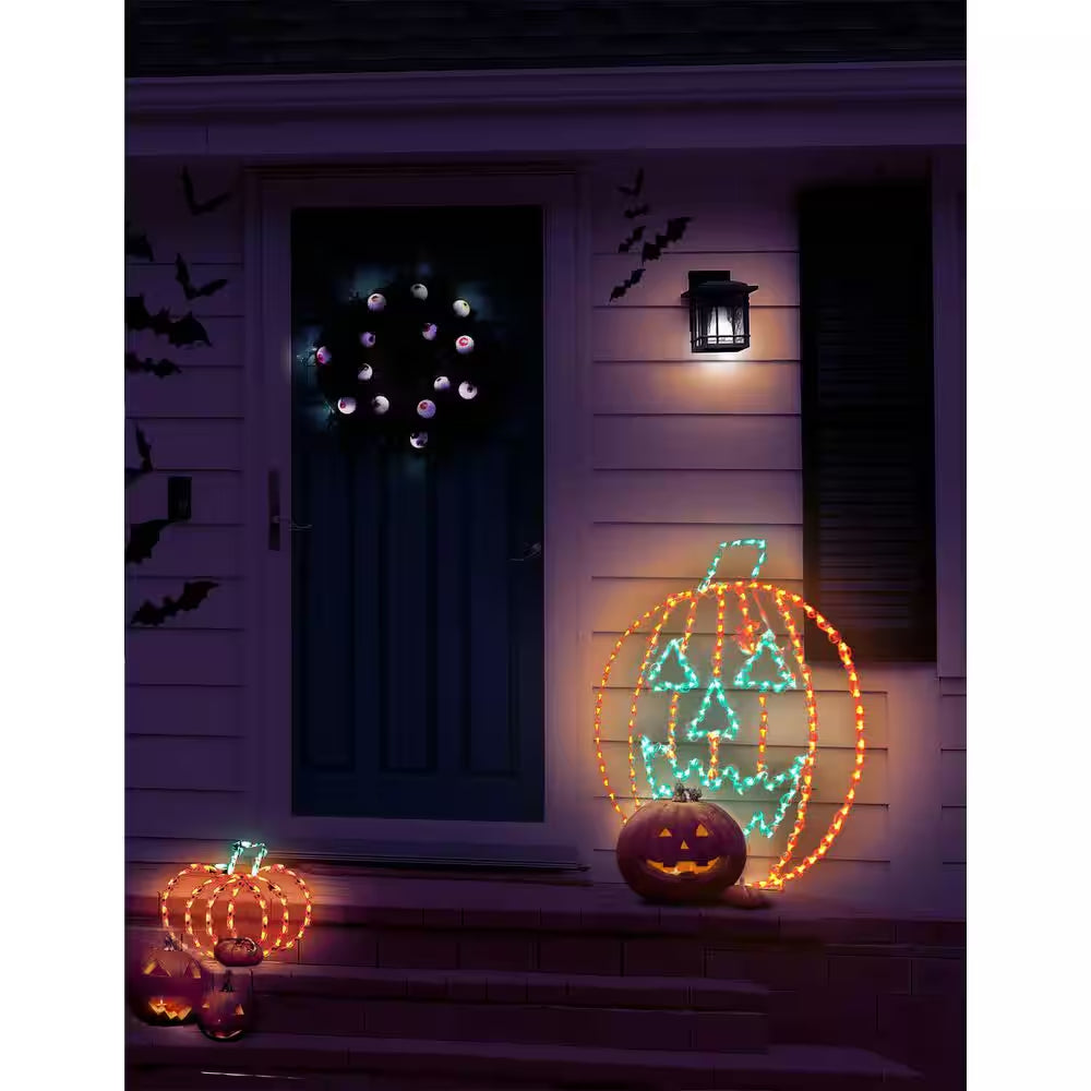 Holidynamics 44 In. Lighted LED Jack-O-Lantern Halloween Yard Decoration