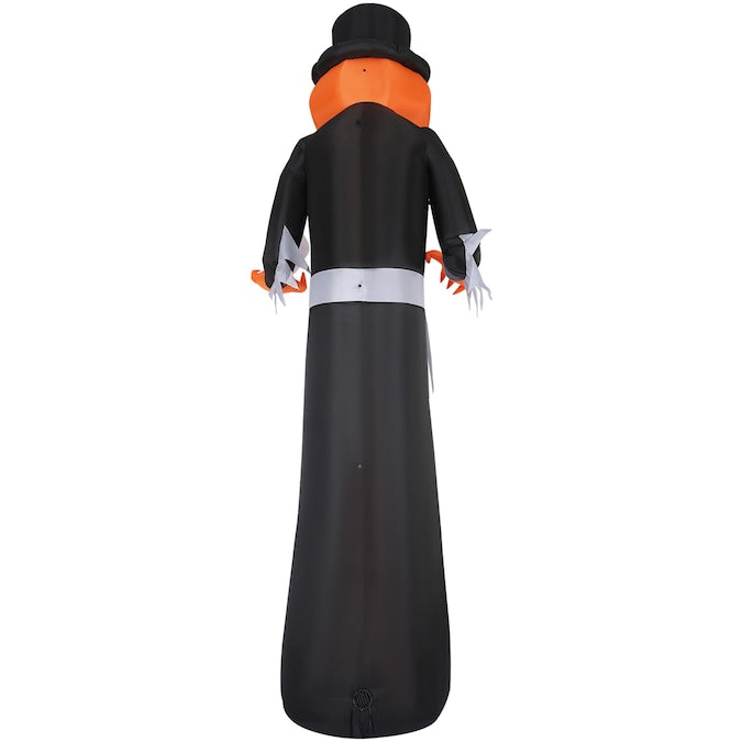 12-Ft Yard Stake Lighted Jack-O-Lantern Inflatable
