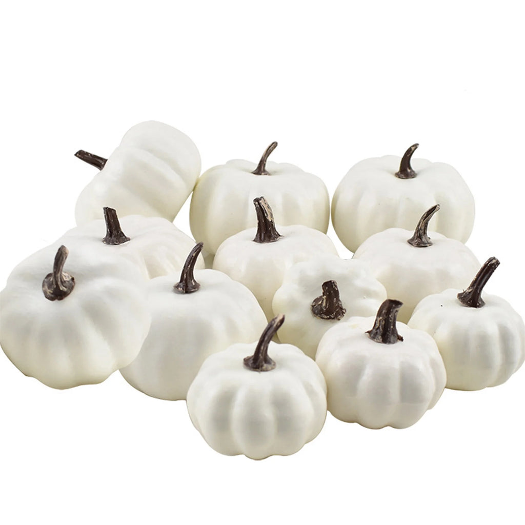 7Pcs Thanksgiving Artificial Pumpkin Home Decoration Sets, Artificial Vegetables Pumpkin for Fall Halloween Home Decor