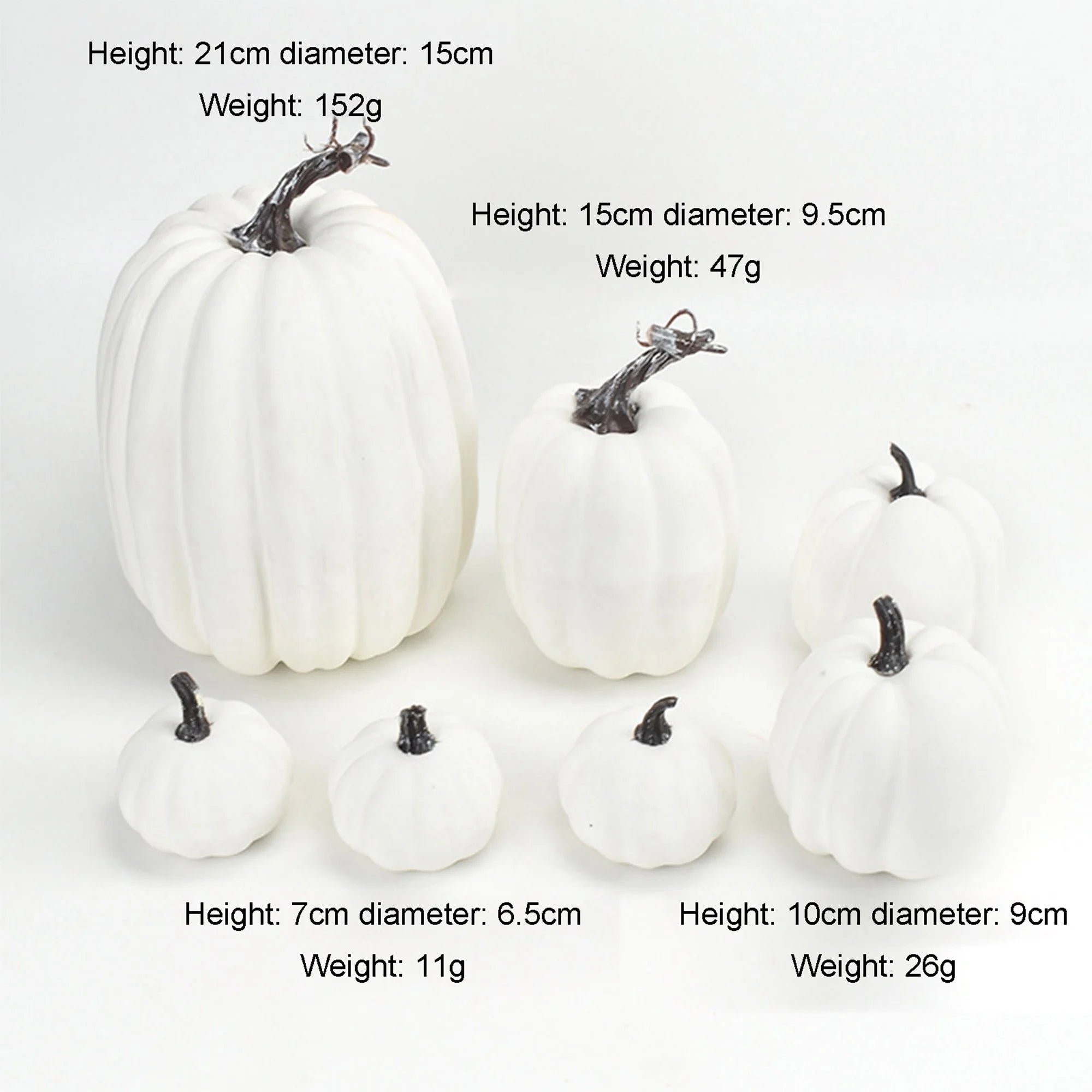 7Pcs Thanksgiving Artificial Pumpkin Home Decoration Sets, Artificial Vegetables Pumpkin for Fall Halloween Home Decor