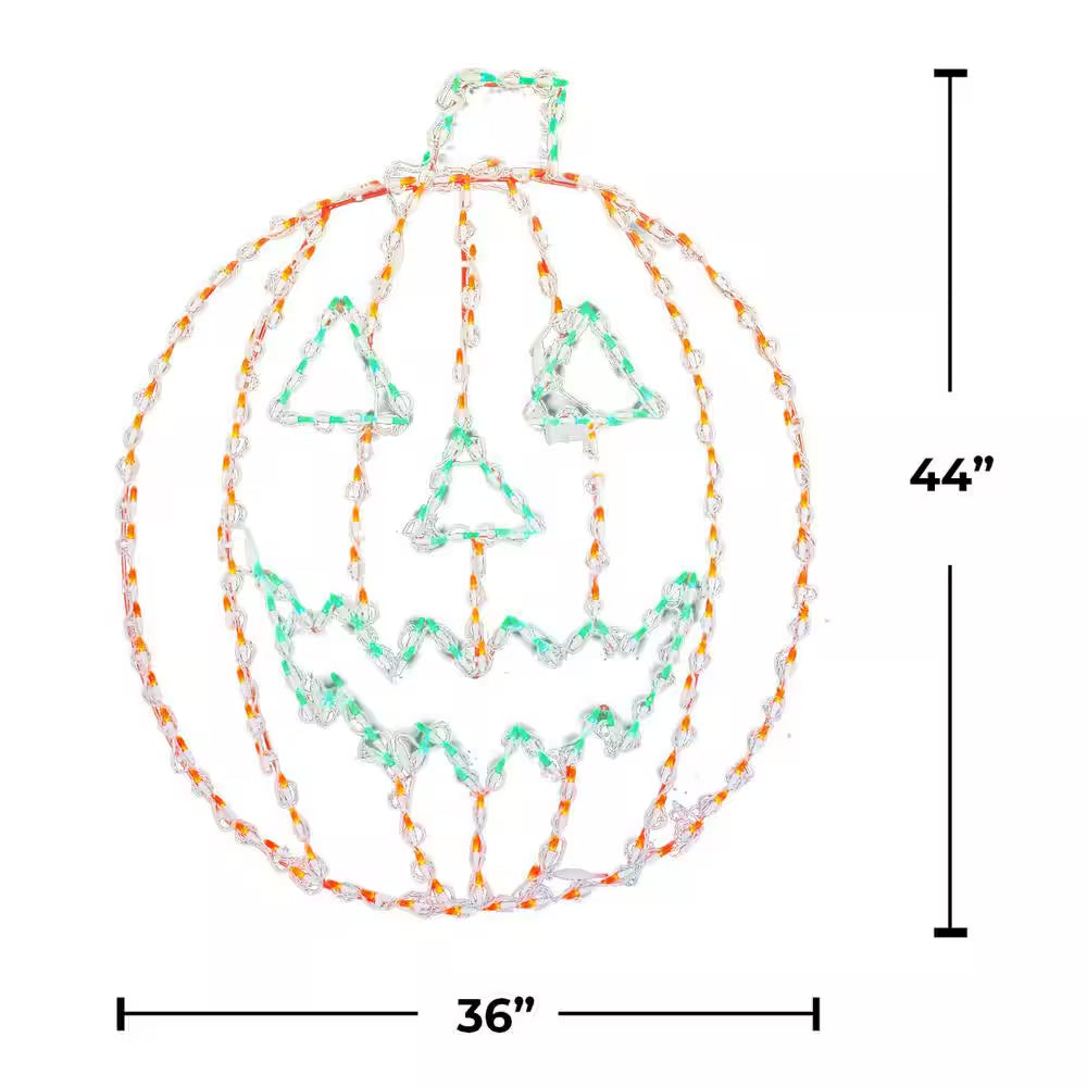 Holidynamics 44 In. Lighted LED Jack-O-Lantern Halloween Yard Decoration